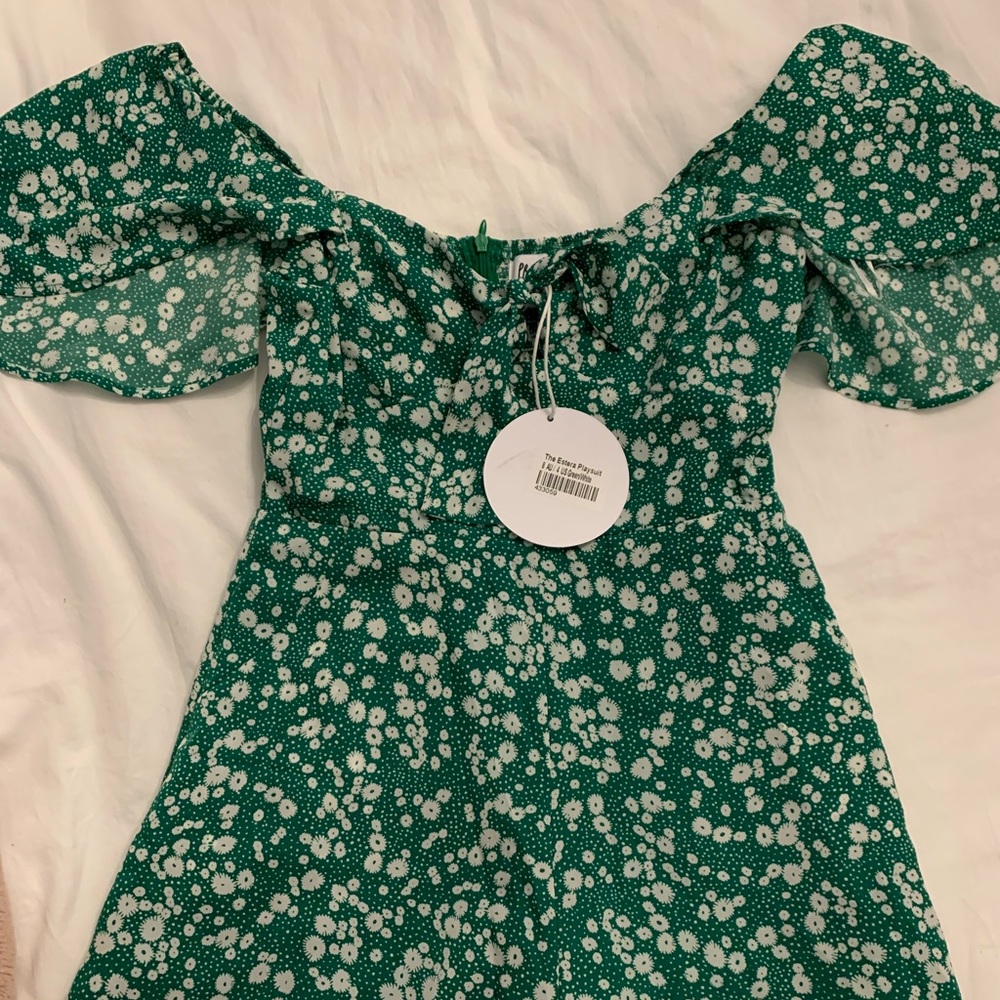 Princess Polly green romper